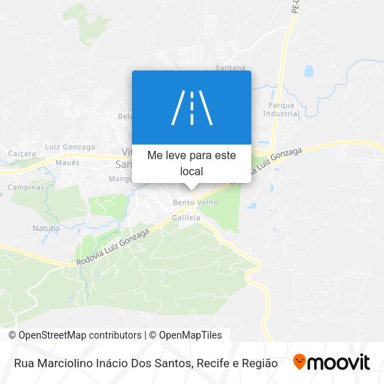 Rua Marciolino Inácio Dos Santos mapa