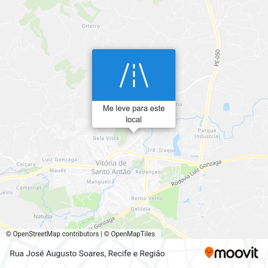 Rua José Augusto Soares mapa