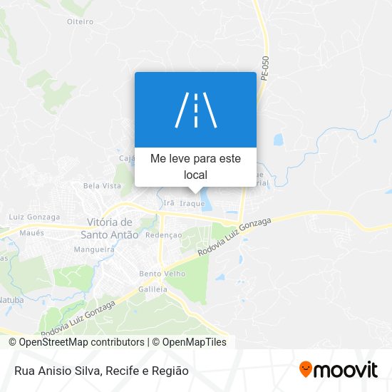 Rua Anisio Silva mapa