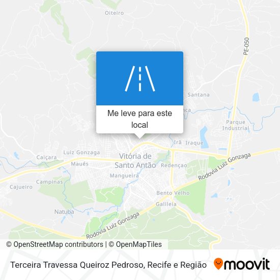 Terceira Travessa Queiroz Pedroso mapa