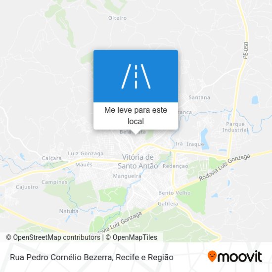 Rua Pedro Cornélio Bezerra mapa