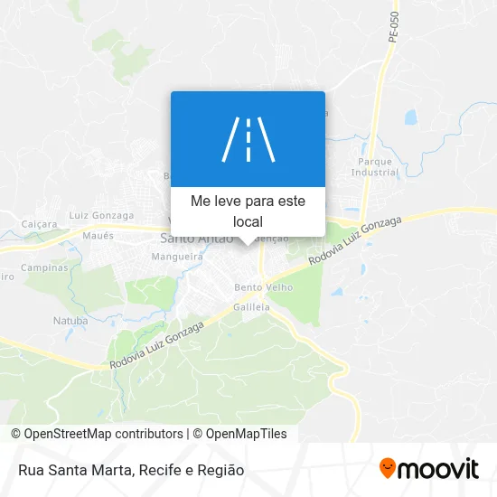 Rua Santa Marta mapa