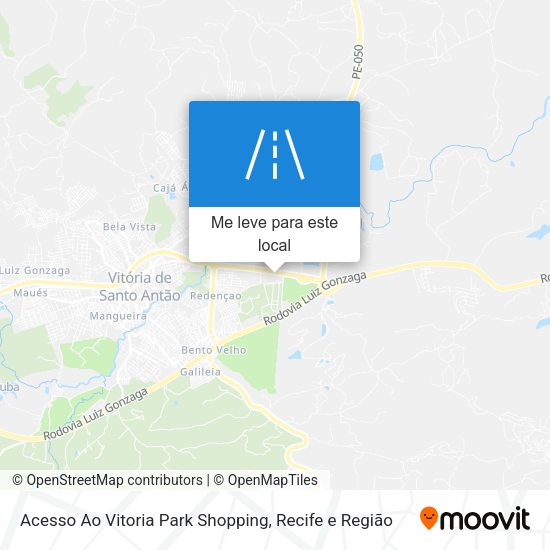 Acesso Ao Vitoria Park Shopping mapa