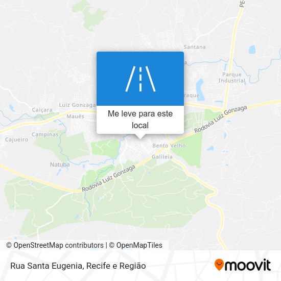 Rua Santa Eugenia mapa