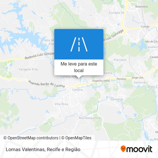 Lomas Valentinas mapa