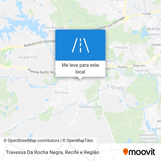 Travessa Da Rocha Negra mapa