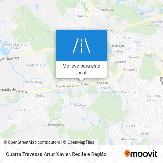 Quarta Travessa Artur Xavier mapa