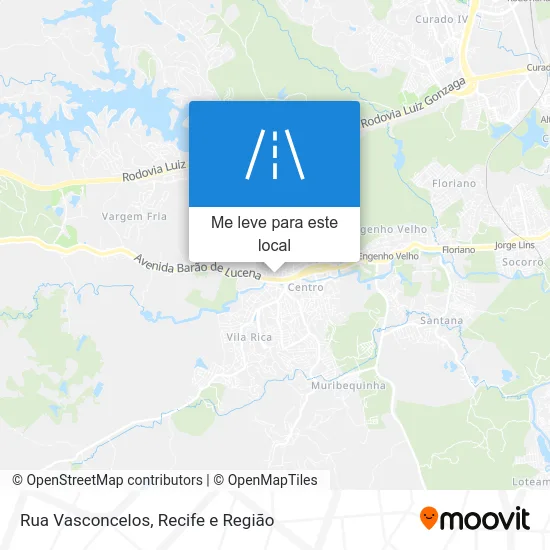 Rua Vasconcelos mapa