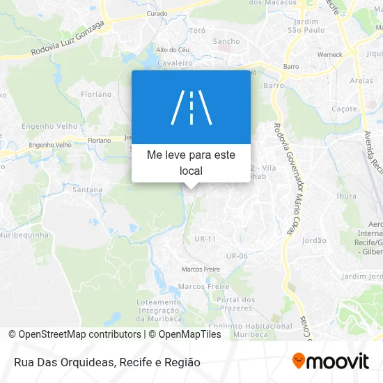 Rua Das Orquideas mapa