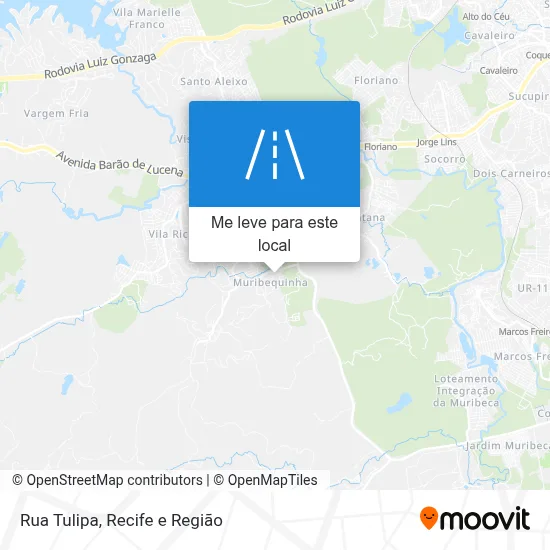 Rua Tulipa mapa
