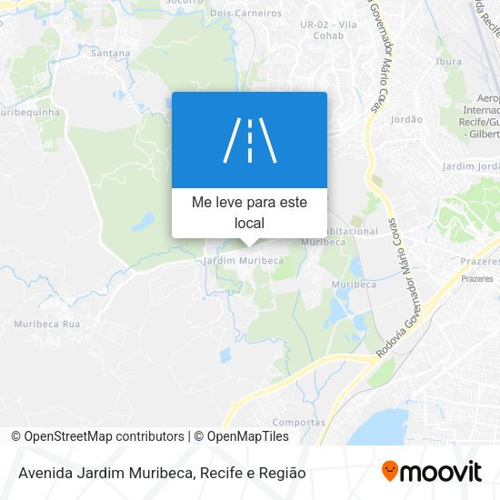 Avenida Jardim Muribeca mapa