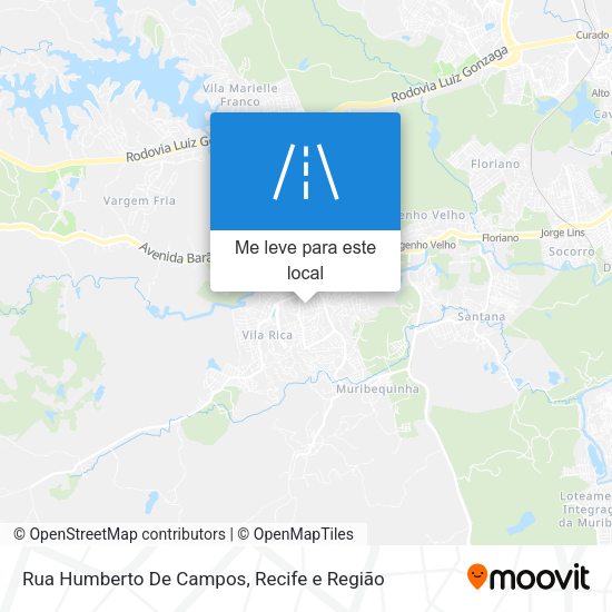 Rua Humberto De Campos mapa