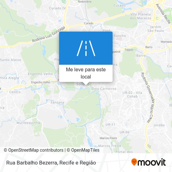 Rua Barbalho Bezerra mapa