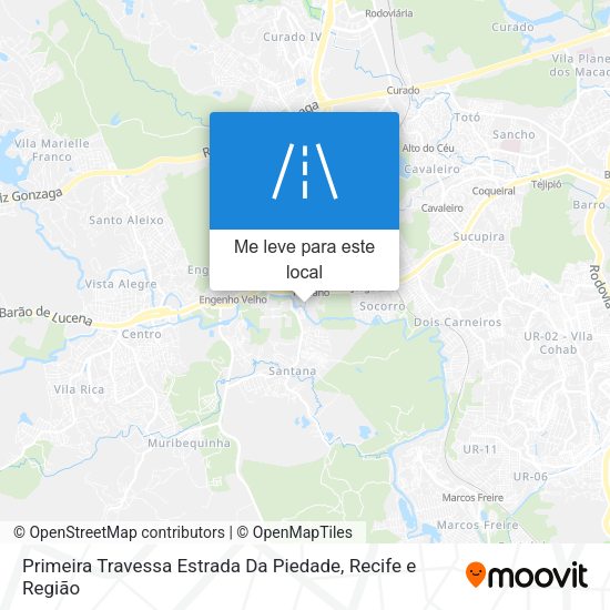 Primeira Travessa Estrada Da Piedade mapa