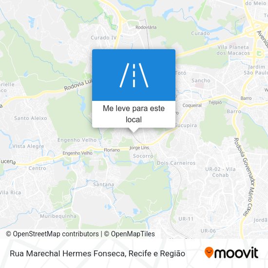 Rua Marechal Hermes Fonseca mapa