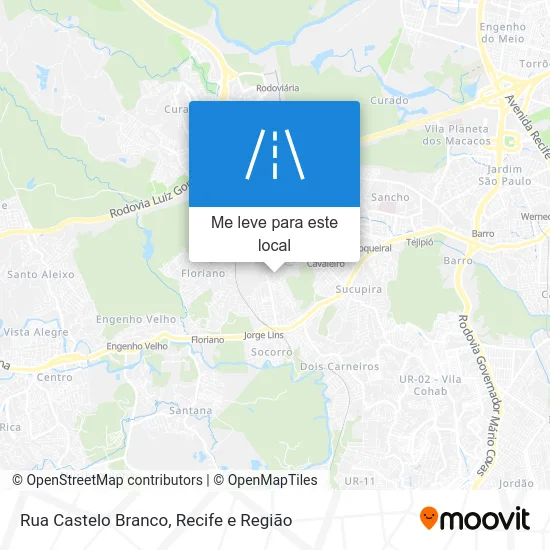Rua Castelo Branco mapa