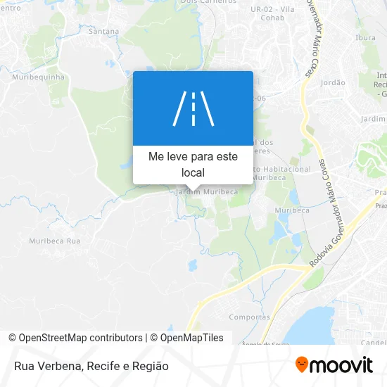 Rua Verbena mapa