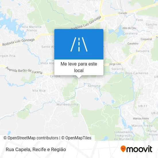 Rua Capela mapa