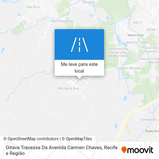 Oitava Travessa Da Avenida Carmen Chaves mapa