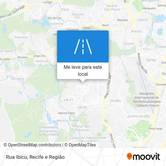 Rua Ibicu mapa