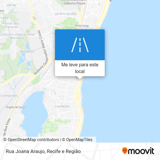 Rua Joana Araujo mapa