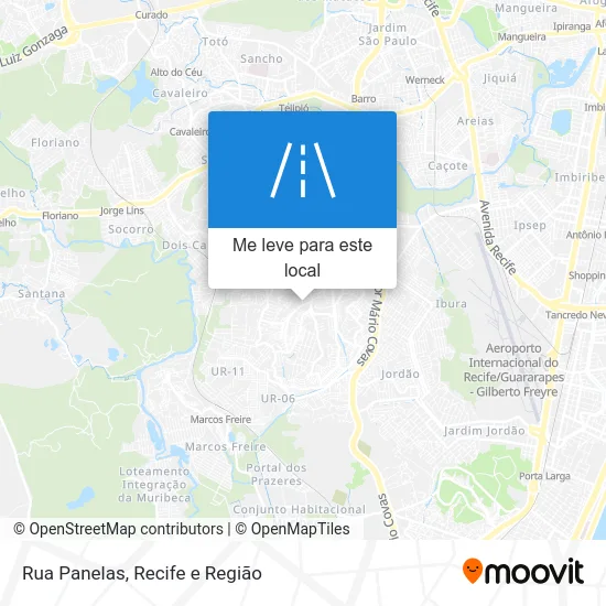 Rua Panelas mapa