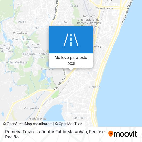 Primeira Travessa Doutor Fábio Maranhão mapa
