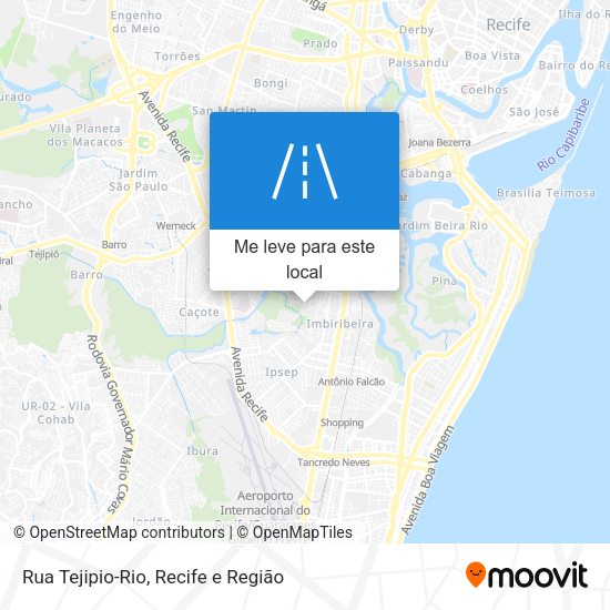 Rua Tejipio-Rio mapa
