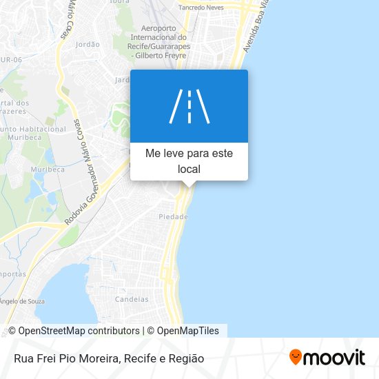 Rua Frei Pio Moreira mapa