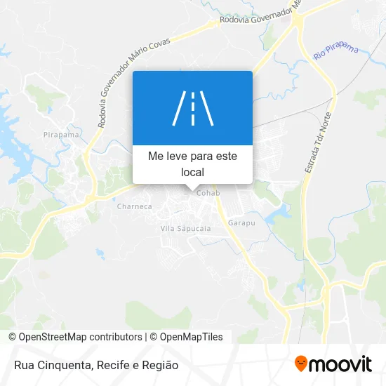 Rua Cinquenta mapa