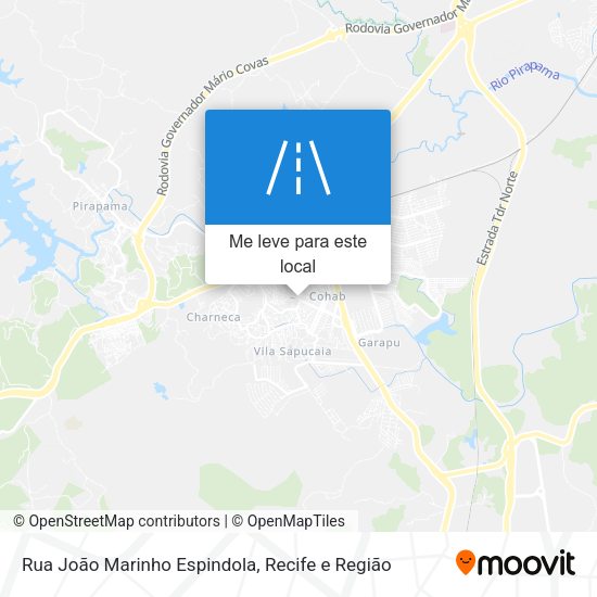 Rua João Marinho Espindola mapa