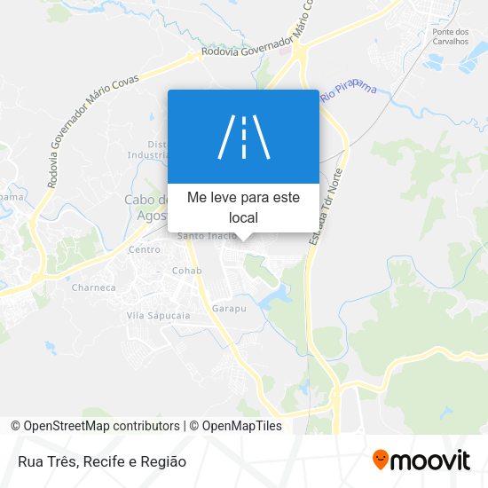 Rua Três mapa