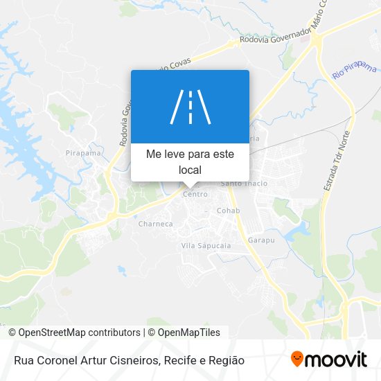 Rua Coronel Artur Cisneiros mapa