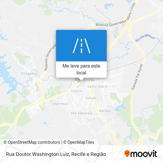 Rua Doutor Washington Luiz mapa