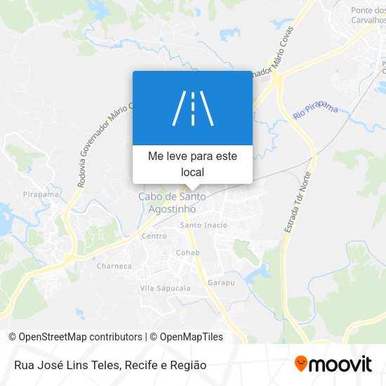 Rua José Lins Teles mapa