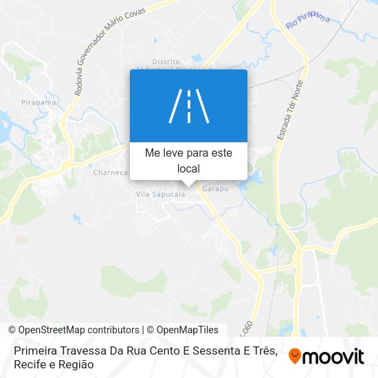 Primeira Travessa Da Rua Cento E Sessenta E Três mapa