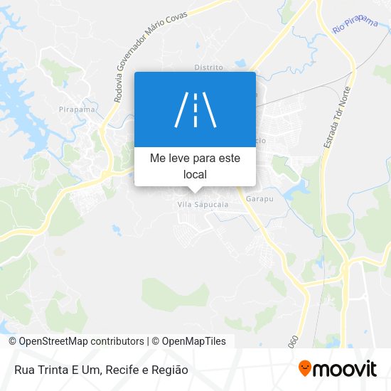 Rua Trinta E Um mapa