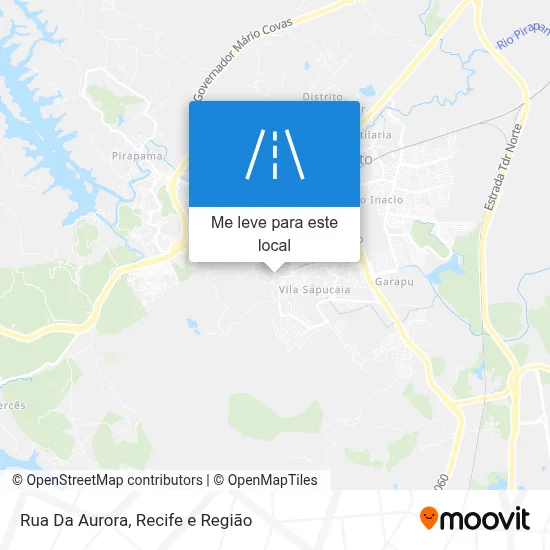 Rua Da Aurora mapa