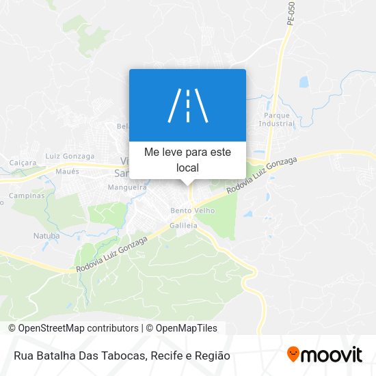 Rua Batalha Das Tabocas mapa