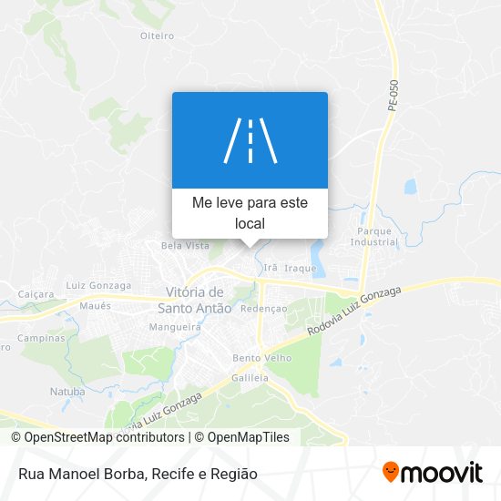Rua Manoel Borba mapa