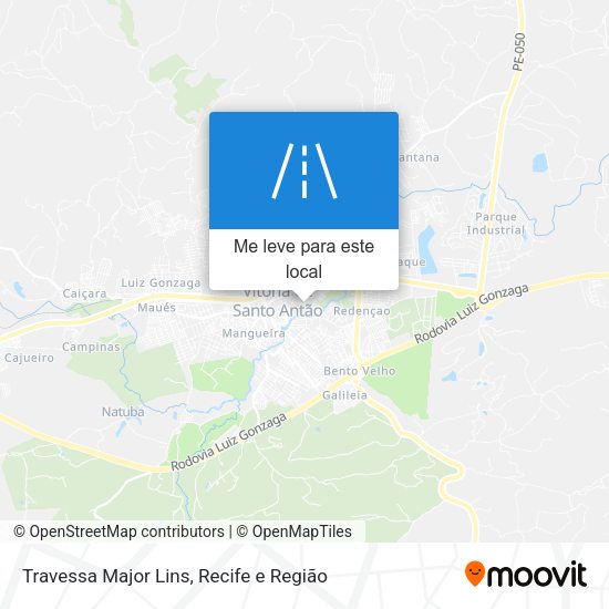 Travessa Major Lins mapa