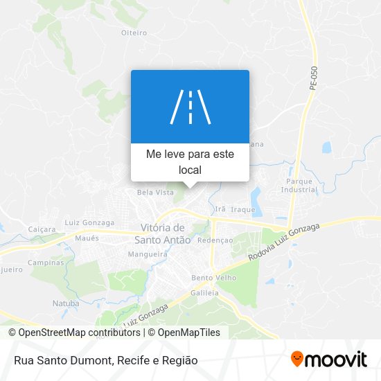 Rua Santo Dumont mapa