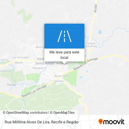 Rua Militina Alves De Lira mapa