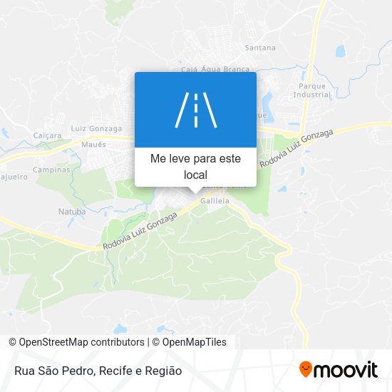Rua São Pedro mapa