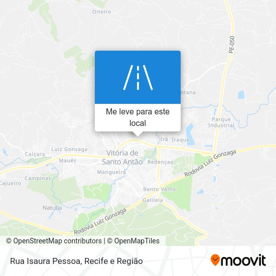 Rua Isaura Pessoa mapa