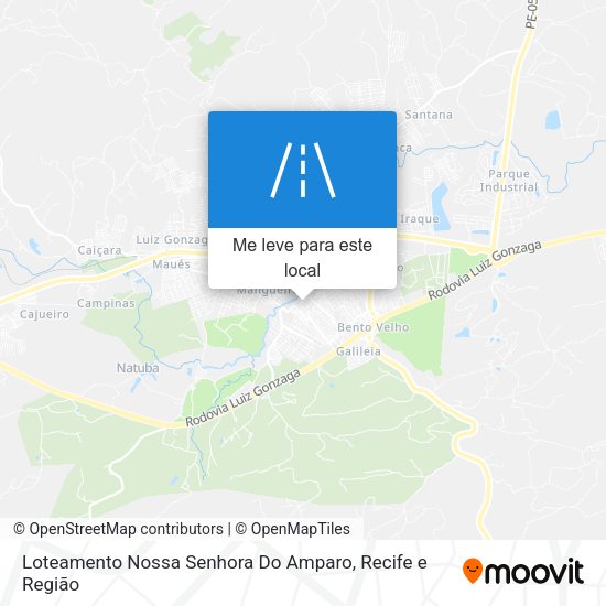 Loteamento Nossa Senhora Do Amparo mapa