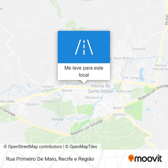 Rua Primeiro De Maio mapa
