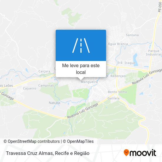 Travessa Cruz Almas mapa