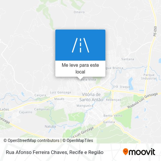 Rua Afonso Ferreira Chaves mapa