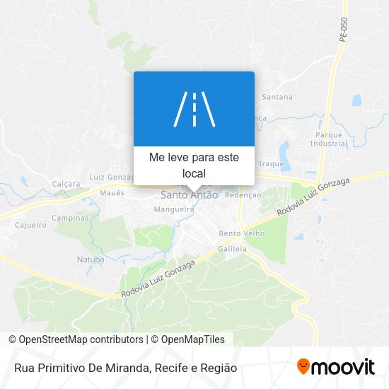 Rua Primitivo De Miranda mapa